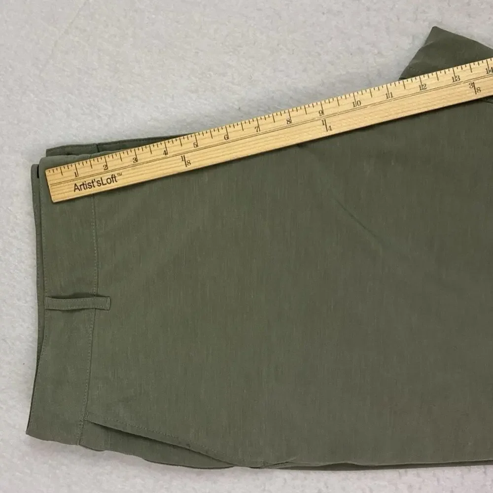 Faherty All Day Shorts Mens 36 Olive Green Hybrid Stretch Performance MSC0012